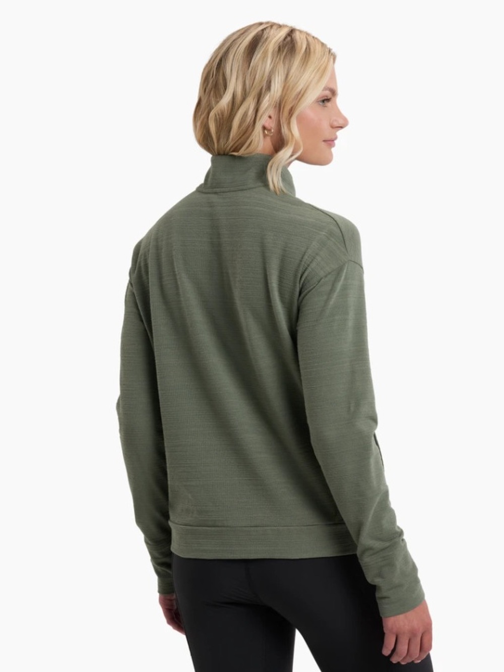 KÜHL Women's ACCEL 1/2 Zip Fleece Pullover Green Sz L - Picture 2 of 11